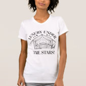 Luxury Under the Stars Glamping Design T-Shirt (Vorderseite)