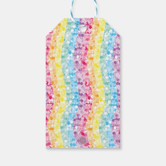 Luxury Unicorn Magical Birthday Personalisiert Geschenkanhänger (Rückseite)