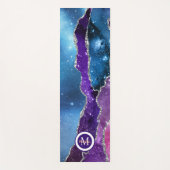 Luxury Unicorn Silver Agate Yoga Mat Yogamatte (Vorderseite)