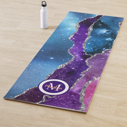 Luxury Unicorn Silver Agate Yoga Mat Yogamatte (Beispiel)