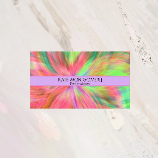 Luxury Unique QR Code Holographic Visitenkarte