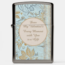 Luxury, Valentine's Day,Gold Soft Blue Flowers Art