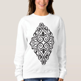 Luxury Vintage Floral Frame Decorative Art Sweatshirt