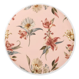 Luxury Vintage Indira Floral Keramikknauf