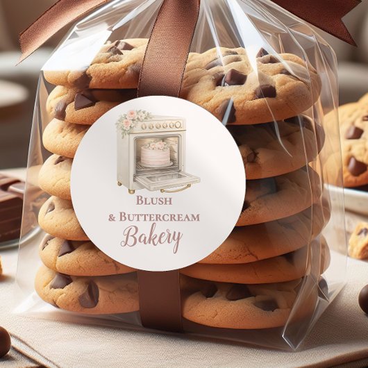 Luxury Vintage Patisserie Bakery Business Runder Aufkleber