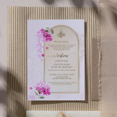 Luxury Walima Einladung | Wasserfarben-Hydrangeas