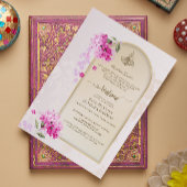 Luxury Walima Einladung | Wasserfarben-Hydrangeas