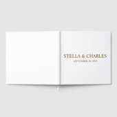 Luxury Wedding Guest Book , Personalisierter Name Gästebuch (Voll)