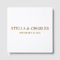 Luxury Wedding Guest Book , Personalisierter Name