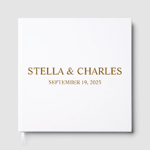 Luxury Wedding Guest Book , Personalisierter Name Gästebuch