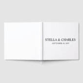 Luxury Wedding Guest Book , Personalisierter Name Gästebuch (Voll)