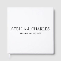 Luxury Wedding Guest Book , Personalisierter Name