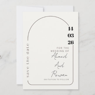 Luxury Wedding Invitation | Gold Accents | Modern  Feiertagskarte