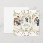 Luxury Wedding Invitation Template Einladung (Vorne/Hinten)