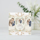 Luxury Wedding Invitation Template Einladung (Stehend Vorderseite)