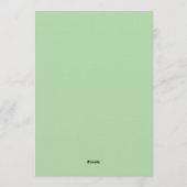 “Luxury Wedding Invitation Template” Einladung (Rückseite)