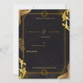 luxury wedding invite einladung (Vorderseite)