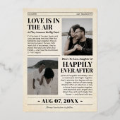 Luxury Wedding Newspaper Save the Date Foil Invita Folieneinladung (Rückseite)