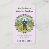 luxury wedding pet services Pet Wedding Sitter Visitenkarte (Vorderseite)