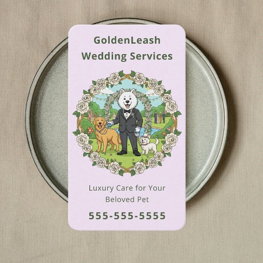 luxury wedding pet services Pet Wedding Sitter Visitenkarte