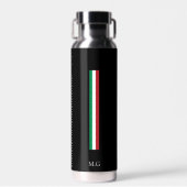 Luxury Wellness Black Thermal Bottle Italy Trinkflasche (Vorne)