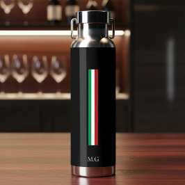 Luxury Wellness Black Thermal Bottle Italy Trinkflasche