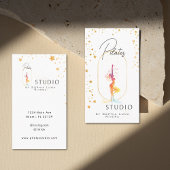 Luxury Wellness Yoga Beauty Studio Golden Stars  Visitenkarte