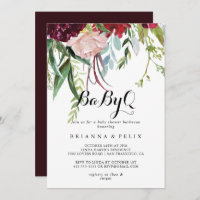 Luxury Whimsical Boho BabyQ Baby Shower Barbecue