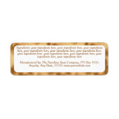 Luxury white gold cosmetics jar ingredients label  (Vorne)