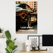 Luxury Without Leverage Is Freedom - Quotes Poster (Heimbüro)