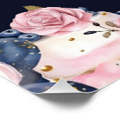 Luxus 20. Geburtstag Personalisiert Champagner Hee Poster (Ecke)