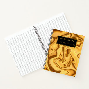 Luxus 2 in 1 Elegante Gold Marmor Business Card & Notizblock