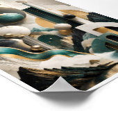 Luxus-3D-Geometrielandschaft-Wandkunst Poster (Ecke)