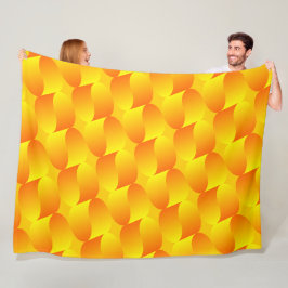 Luxus 3D Gold Schuppenmuster Optische Illusion Fleecedecke