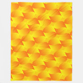 Luxus 3D Gold Schuppenmuster Optische Illusion Fleecedecke (Vorderseite)