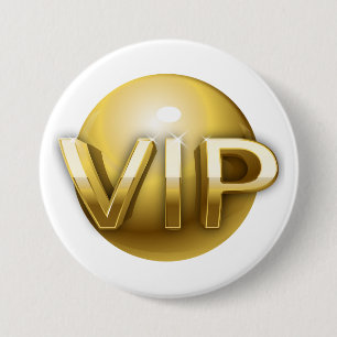 Luxus 3D Gold VIP Emblem Button