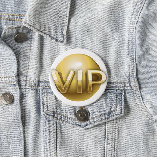 Luxus 3D Gold VIP Emblem Button