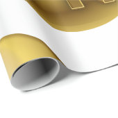 Luxus 3D Gold VIP-Emblem Geschenkpapier (Rolleneckpunkt)