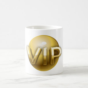 Luxus 3D Gold VIP Emblem Kaffeetasse