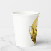 Luxus 3D Gold VIP Emblem Pappbecher (Rechts)