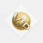 Luxus 3D Gold VIP Emblem Serviette (Ecke)