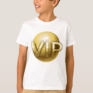 Luxus 3D Gold VIP Emblem T-Shirt