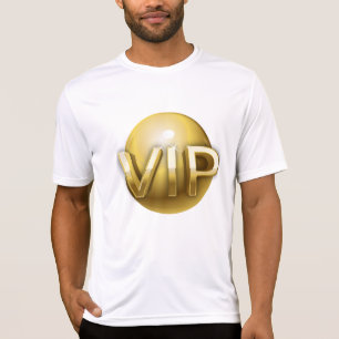 Luxus 3D Gold VIP-Emblem T-Shirt