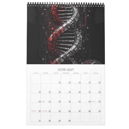 Luxus 3D-Kunst-Kalender 2027 Kalender (Jun 2027)