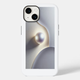 Luxus 3D minimalistische Perle mit sanftem ätheris iPhone 14 Hülle