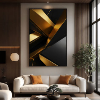 Luxus 3D-Wand modernes Metalldesign Leinwanddruck