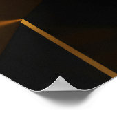 Luxus 3D-Wand modernes Metalldesign Poster (Ecke)