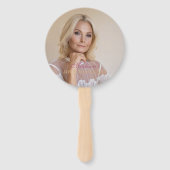 Luxus 40. Geburtstag Custom Foto Glitzer Fächer (Rückseite)