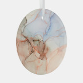 Luxus Abstrakt: Alkohol Tinte Art Ornament Aus Glas (Vorderseite Rechts)