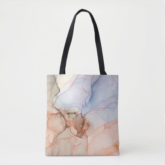 Luxus Abstrakt: Alkohol Tinte Art Tasche (Vorderseite)